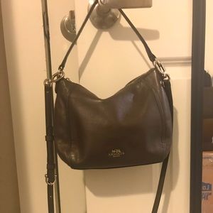 Dark Brown Coach Crossbody Purse